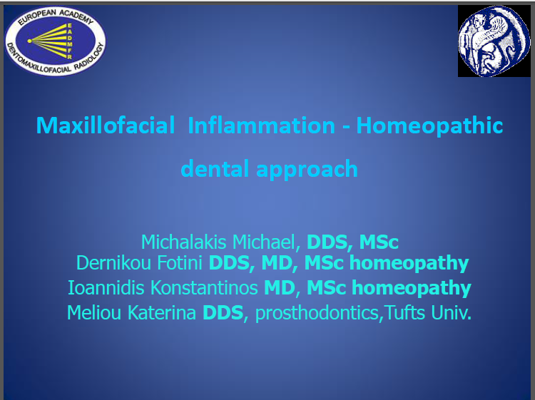 Maxillofacial Inflammation - Homeopathic dental approach